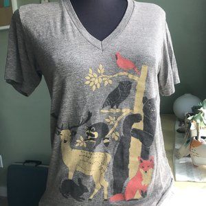 Forest Freinds V-Neck Unisex Shirt